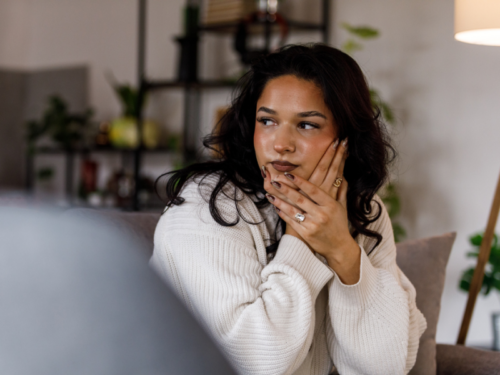 A young woman experiences glass child syndrome.