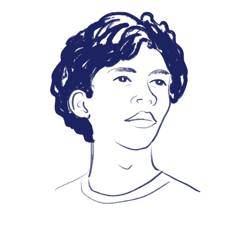 Illustration of a teenage boy