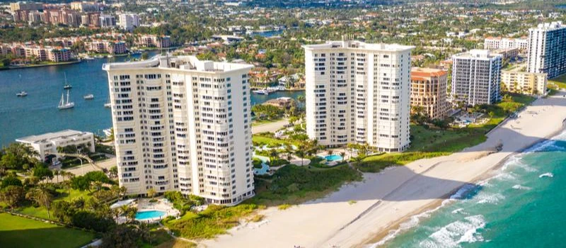 An aerial view of Boca Raton.