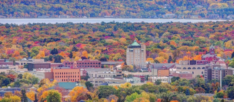 Downtown Traverse City.