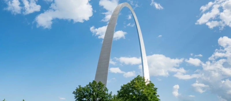 The St. Louis Gateway Arch.