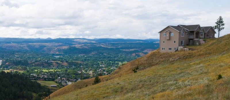 The western suburbs of Rapid City.