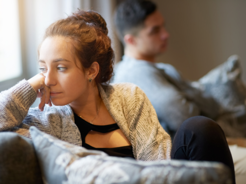 A young woman in an unhealthy relationship is love bombed by her boyfriend.