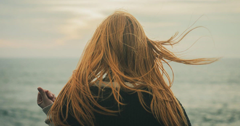 Woman standing in the distance