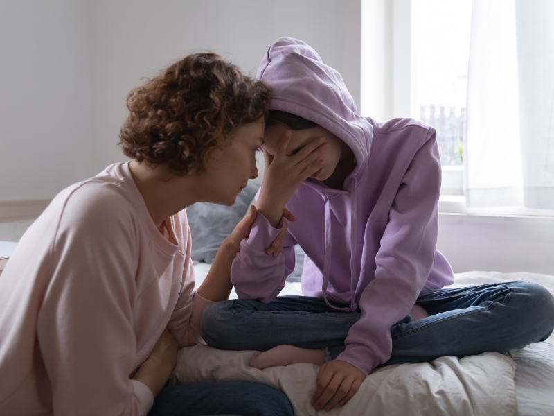 A mother confronts her teen who is dealing with depression affecting their relationship