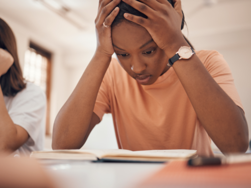 Student having trouble focusing because of ADHD