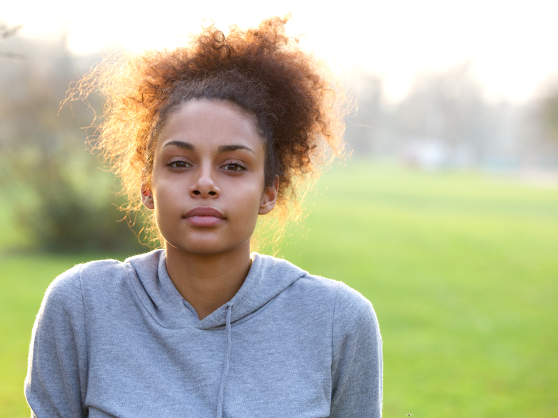 Teen girl having trouble with her emotions