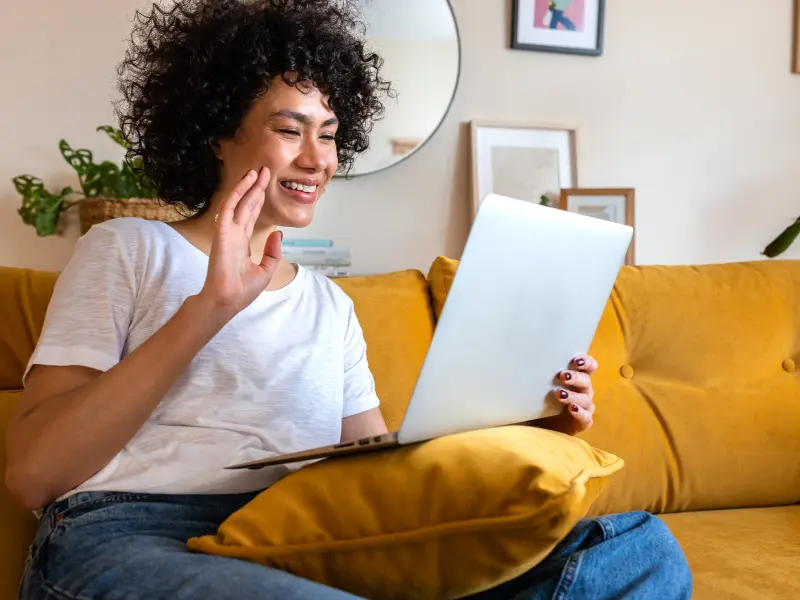 A young adult woman with curly hair learns about an exposure therapy example