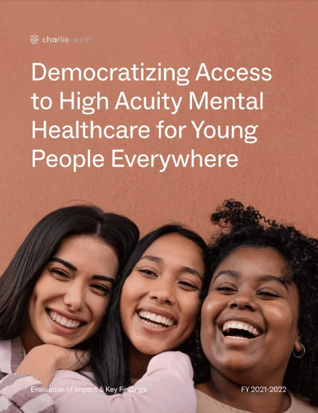 cover of charlie health outcomes report