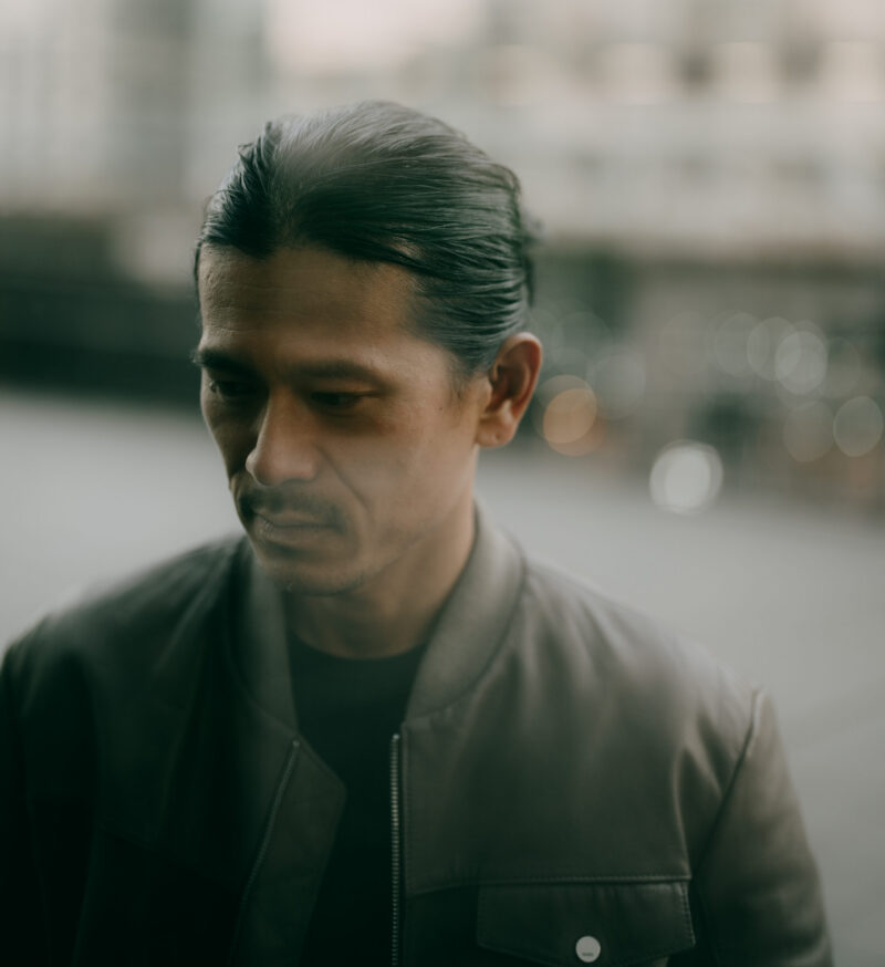 Portrait of man contemplating the narcissistic behavior he's been doing lately.