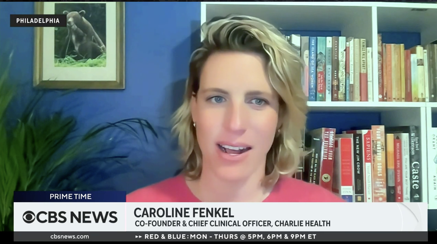 Dr. Caroline Fenkel on cbs news screenshot