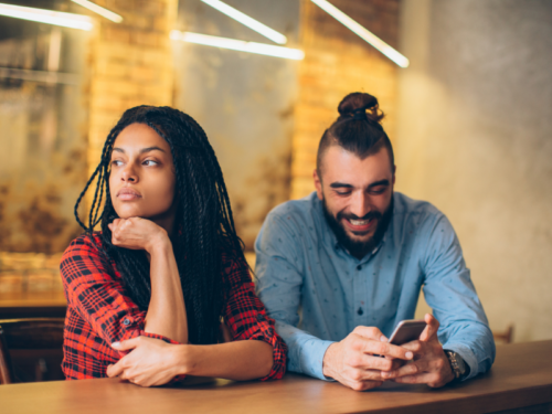 A young woman is working on how to get over retroactive jealousy with her partner.