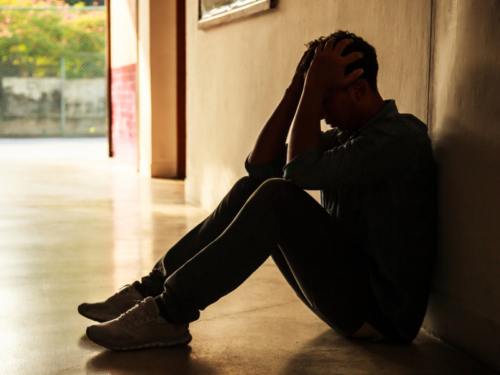 A young man experiences psychosis.