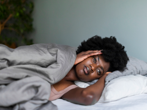 A young woman who has anxiety is constantly tired.