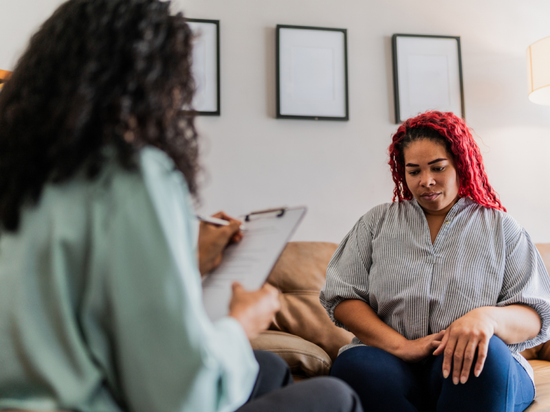 A woman with an eating disorder seeks treatment at an intensive outpatient program.
