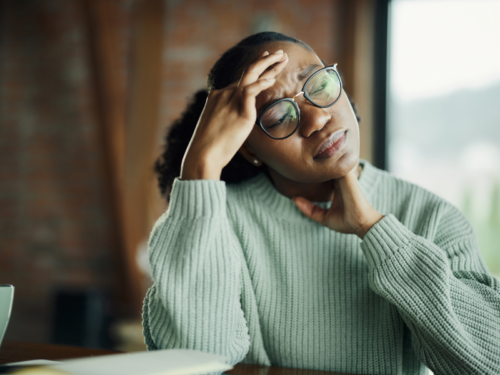 A woman experiences bipolar psychosis.