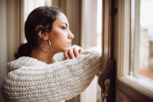 Woman consumed in her guilt