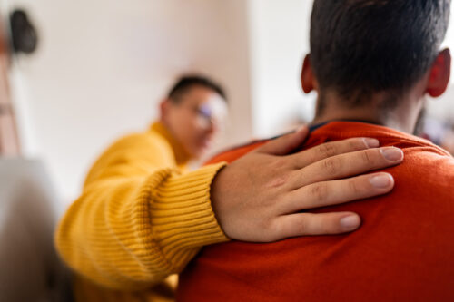 People in a grief support group