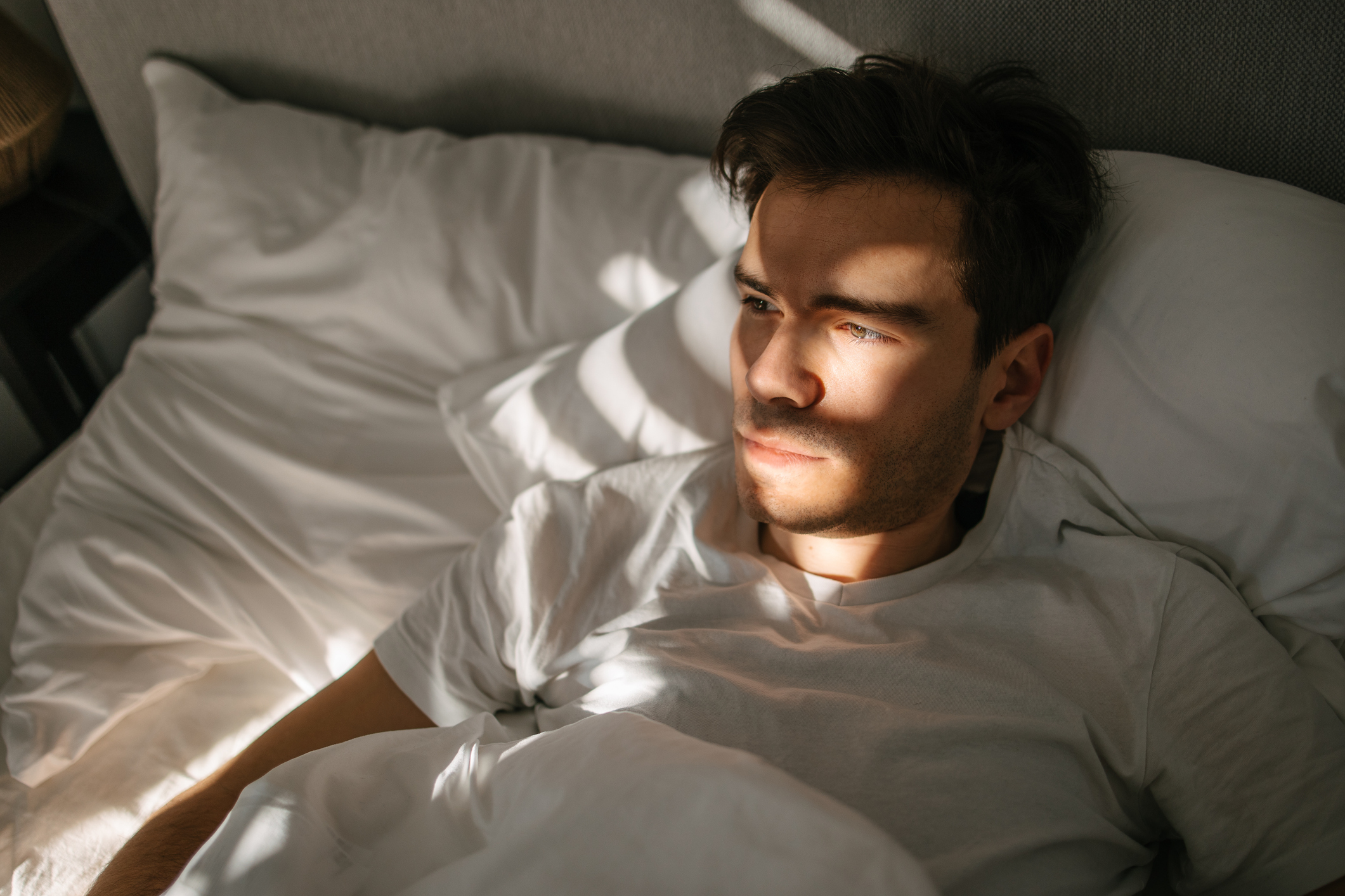 man feeling grief after the end of his relationship.