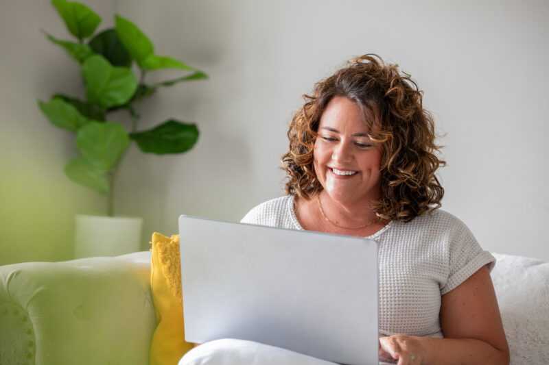 Clinician reading through the positive Charlie Health reviews