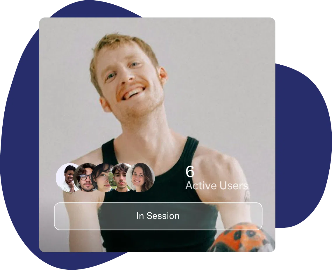 Screenshot of a therapy session user interface