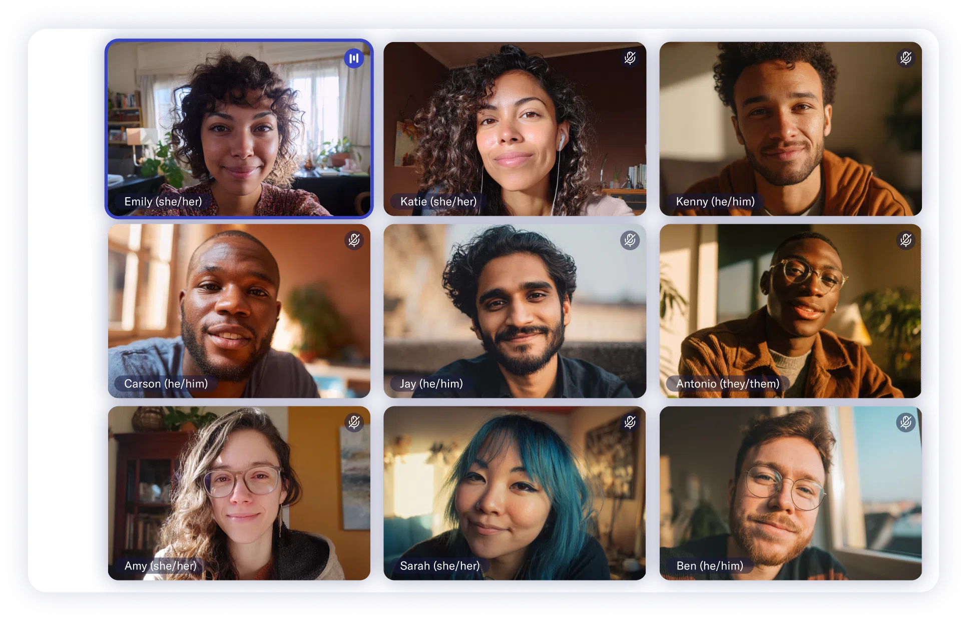 Screenshot of a virtual therapy session on a computer screen