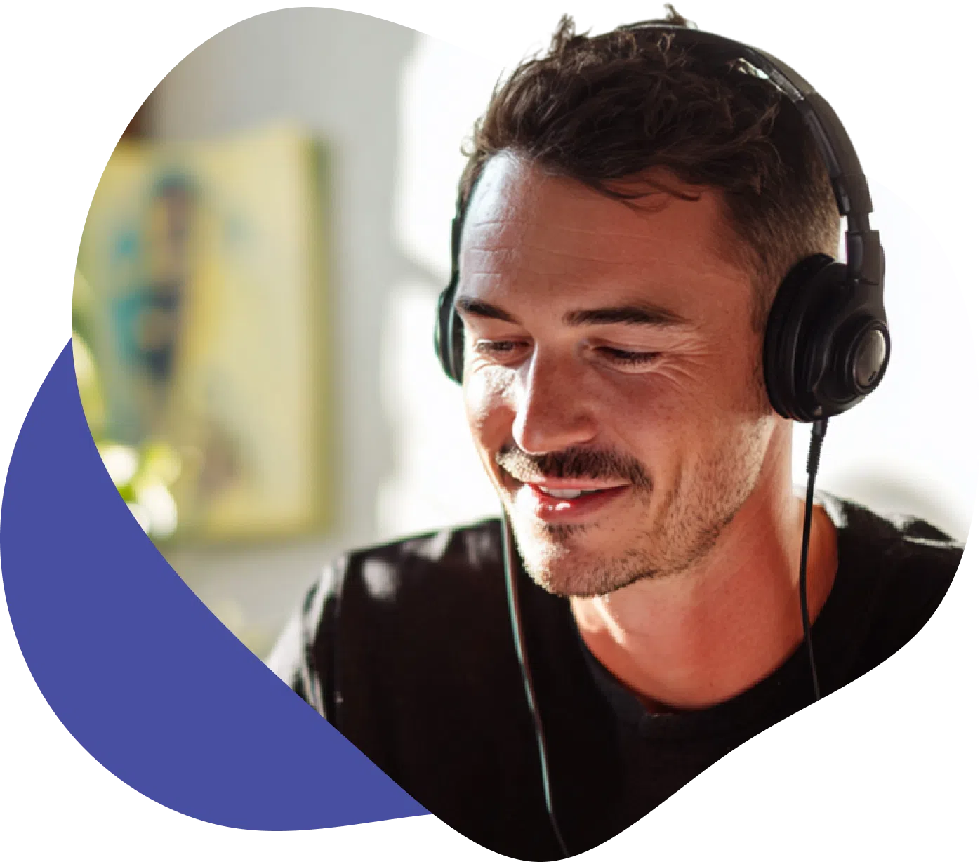 Image of a man doing virutal therapy