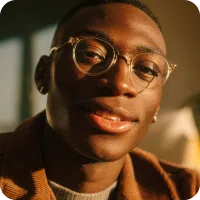 Portrait of Clay, a 28-year-old Charlie Health client